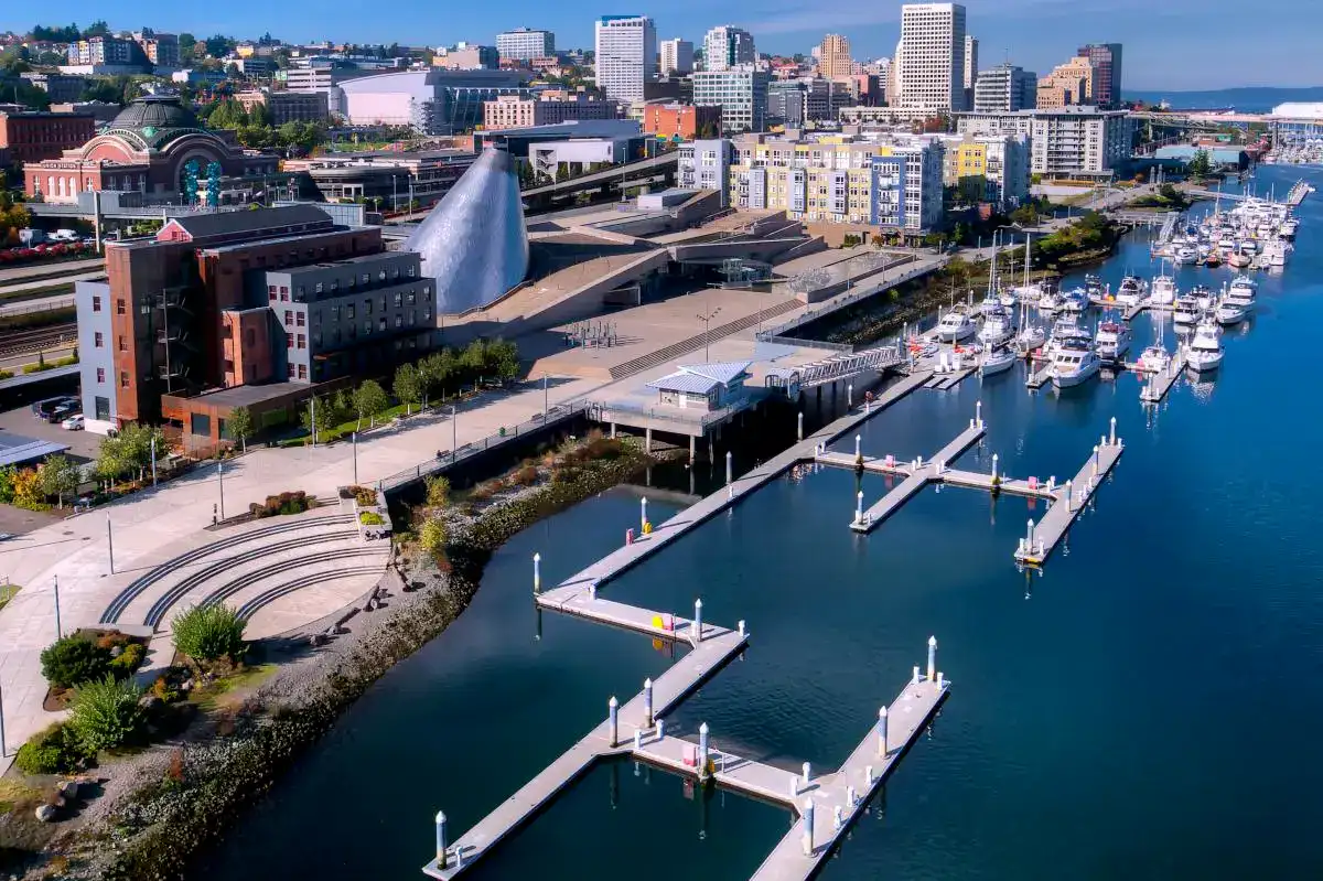 Downtown Tacoma and the waterfront